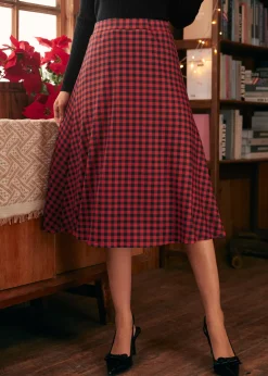 BTC Excellence Attained Knit Midi Skirt Red Buffalo Best