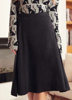 BTC Excellence Attained Knit Midi Skirt Essential Black Sale