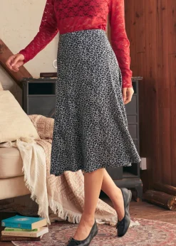 Excellence Attained Knit Midi Skirt Wild Cat Sale