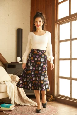 BTC Excellence Attained Knit Midi Skirt Moon Gazer Discount