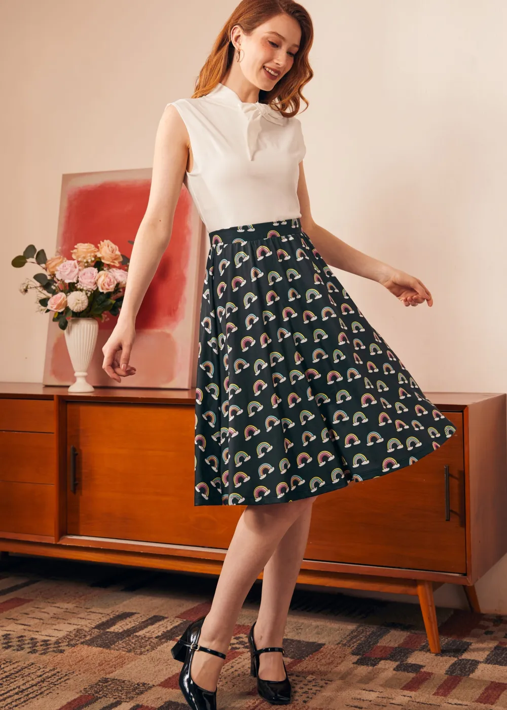Excellence Attained Knit Midi Skirt Prism Dance Outlet