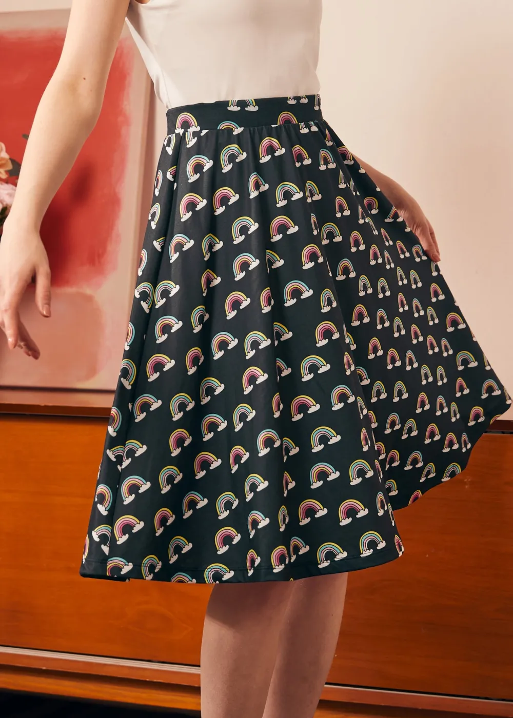 Excellence Attained Knit Midi Skirt Prism Dance Outlet