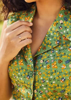 BTC Feel the Morning Breeze Convertible Collar Shirt Whimsy Wings Discount