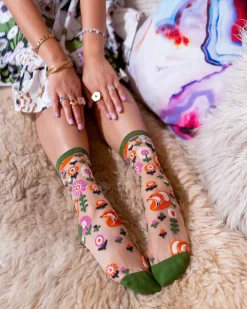 Feeling Foxy Sheer Ankle Sock New