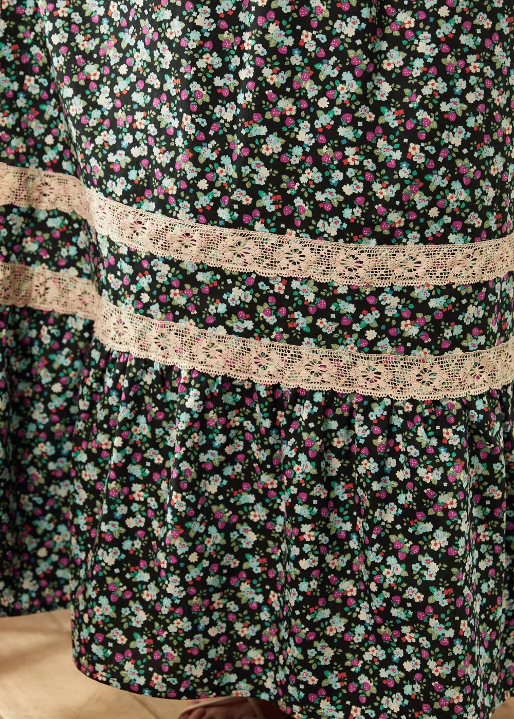 BTC Field of Dreams Maxi Skirt Strawberry