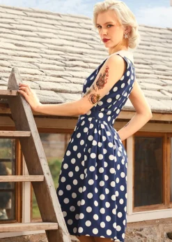 BTC Find Me in Palm Springs Fit & Flare Dress Delightful Darkness New