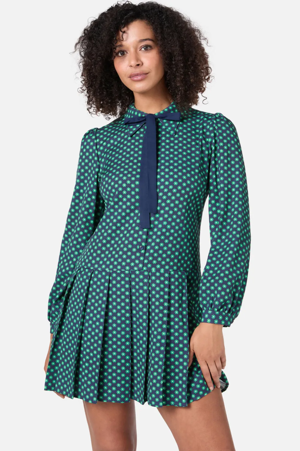 Flora Geo Shirt Dress Clearance