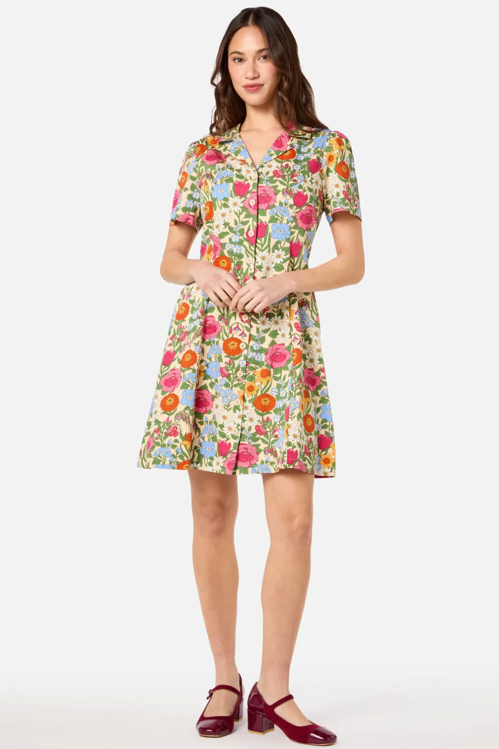 Floral Field Shirt Dress Outlet