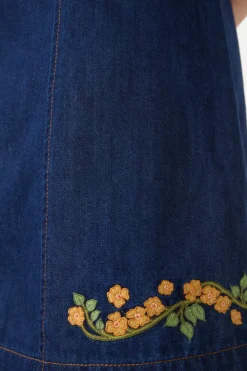 Flower Child Embroidered Dress Hot