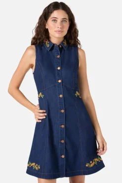 Flower Child Embroidered Dress Hot