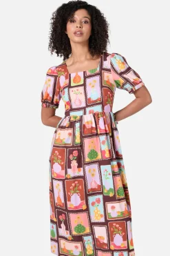 Dangerfield US Flower Vases Midi Dress Sale