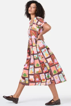 Dangerfield US Flower Vases Midi Dress Sale