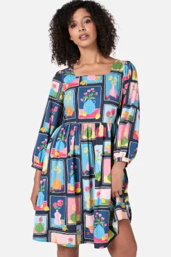 Flower Vases Mini Dress