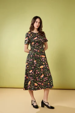Folk Art Midi Dress
