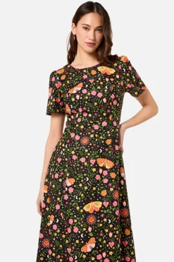 Folk Art Midi Dress