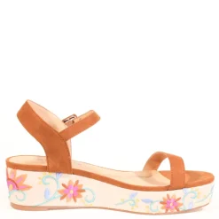 Friday Embroidered Wedged Sandals Sale