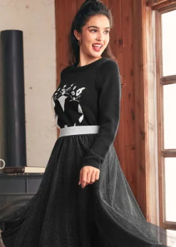 Full of Nostalgia Crewneck Pullover Eclipse Noir