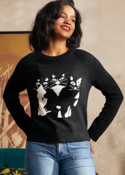 Full of Nostalgia Crewneck Pullover Eclipse Noir