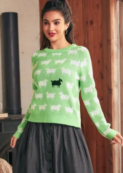 BTC Full of Nostalgia Crewneck Pullover Jade Dream