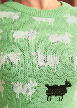 BTC Full of Nostalgia Crewneck Pullover Jade Dream