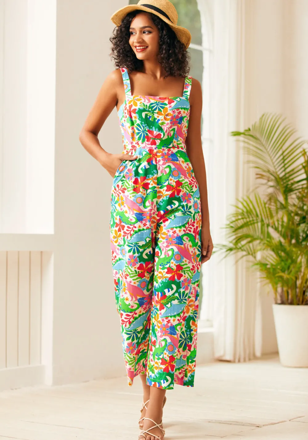 BTC Funky Flare Jumpsuit Dino-Flage New