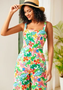 BTC Funky Flare Jumpsuit Dino-Flage New