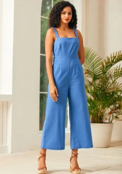 BTC Funky Flare Jumpsuit Denim Blue Best