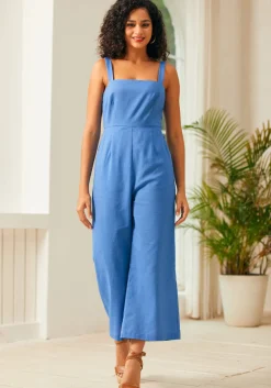 BTC Funky Flare Jumpsuit Denim Blue Best