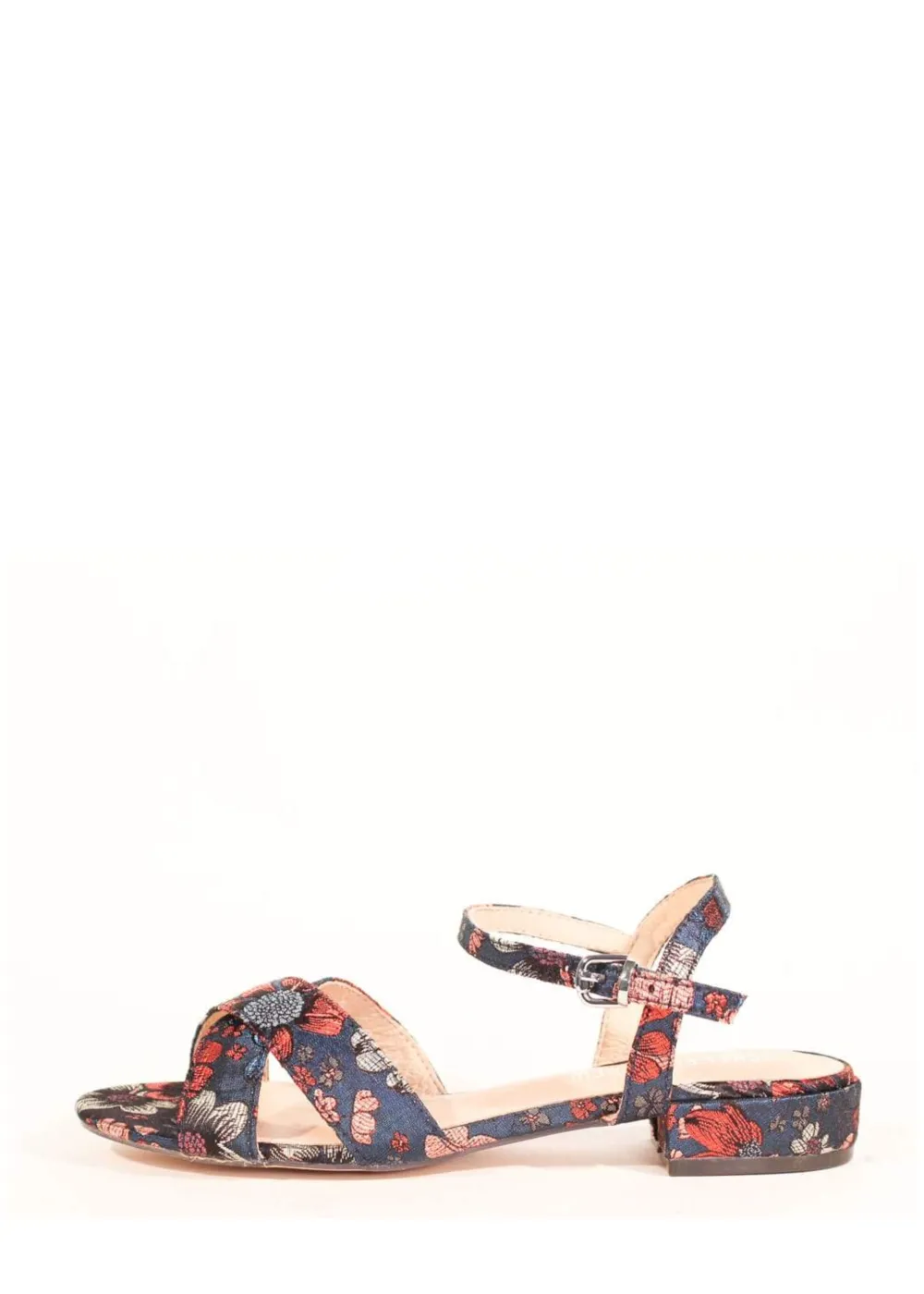 Geisha Floral Sandals NAVY Online