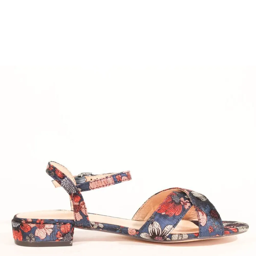 Geisha Floral Sandals NAVY Online