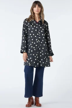 Georgie Spot Collared Raincoat Online