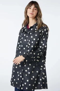 Georgie Spot Collared Raincoat Online