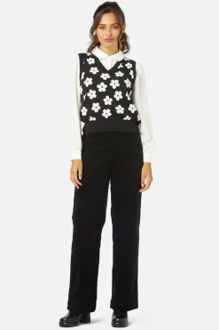 Gigi Daisy Knit Vest Clearance