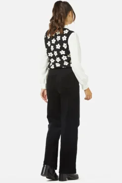 Gigi Daisy Knit Vest Clearance