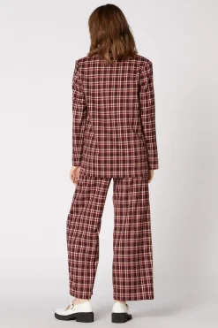 Gina Check Blazer Clearance