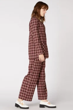 Gina Check Blazer Clearance