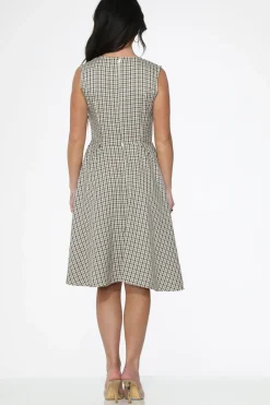 Gingham Swing Dress Outlet