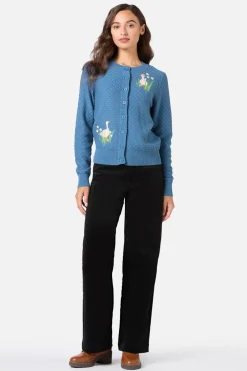 Goose Embroidered Cardigan Online