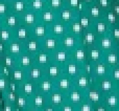 Green & White Polka Dot Dress