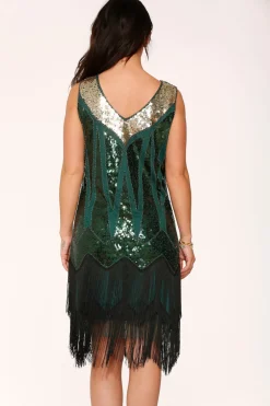 Green Flapper Dress New