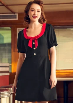BTC Greet Me Sweetly A-Line Dress Midnight Muse Clearance