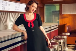 BTC Greet Me Sweetly A-Line Dress Midnight Muse Clearance