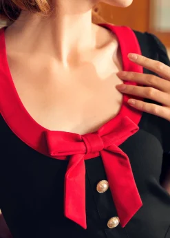 BTC Greet Me Sweetly A-Line Dress Midnight Muse Clearance