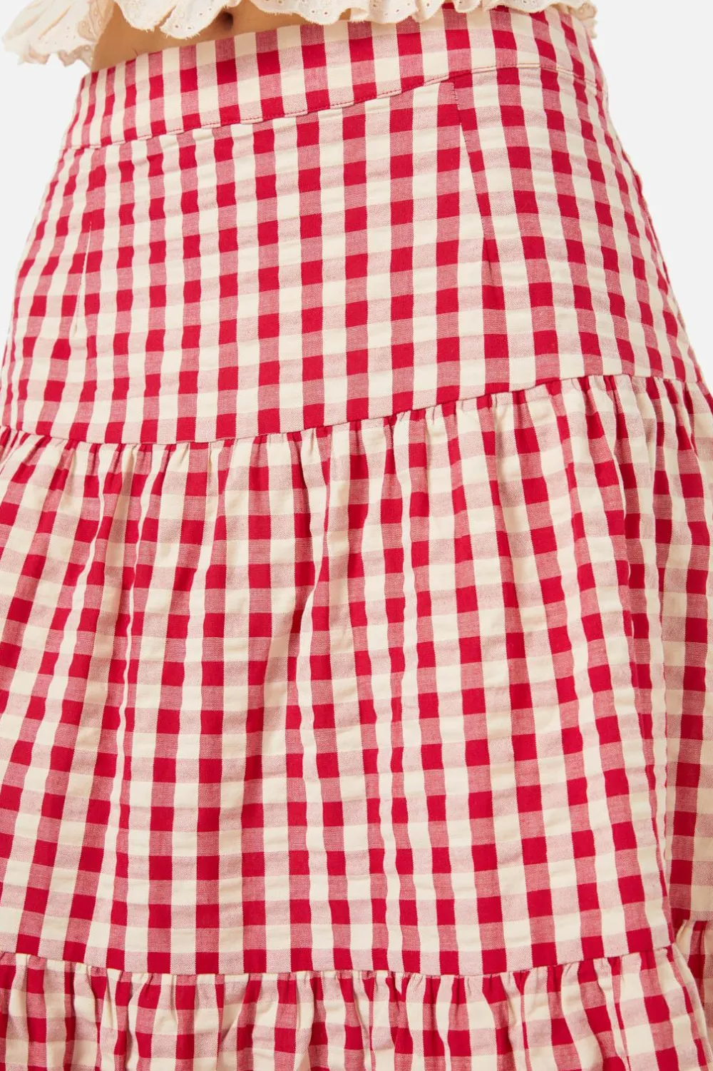 Greta Check Skirt Hot