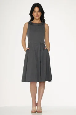 Grey Swing Dress Gray Clearance