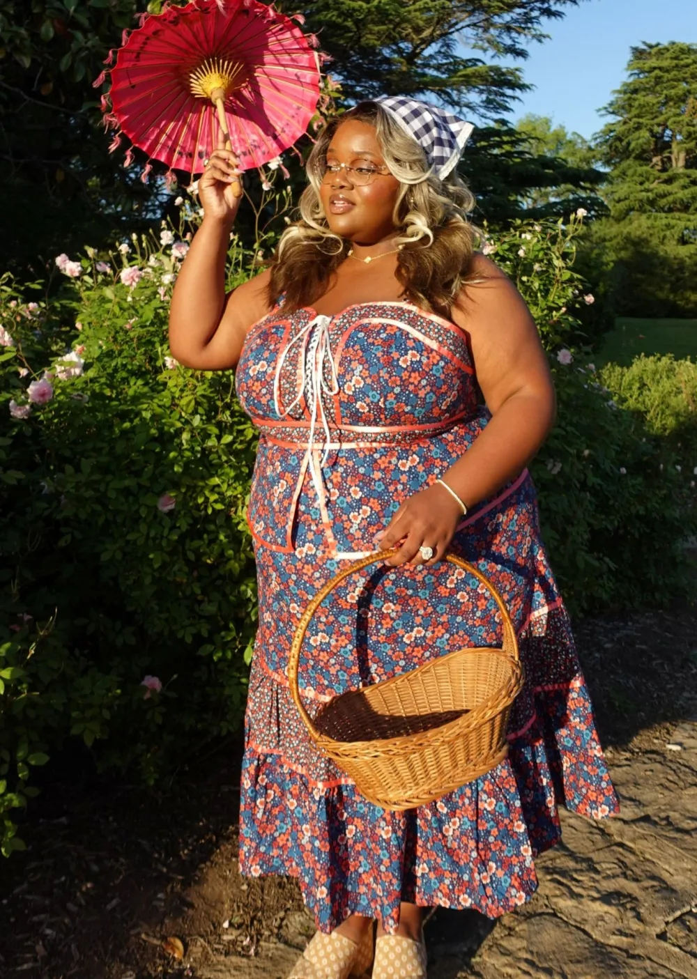 ModCloth x Gunne Sax GUNNE SAX for ModCloth Grace Peplum Midi Dress Circe's Crown Outlet