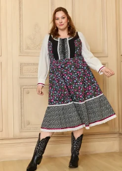 ModCloth x Gunne Sax GUNNE SAX for ModCloth Madilyn Midi Dress Enchanting Bloom