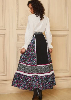 ModCloth x Gunne Sax GUNNE SAX for ModCloth Melissa Maxi Skirt Enchanting Bloom Hot