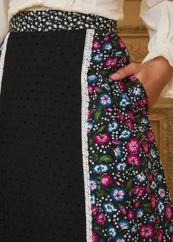 ModCloth x Gunne Sax GUNNE SAX for ModCloth Melissa Maxi Skirt Enchanting Bloom Hot