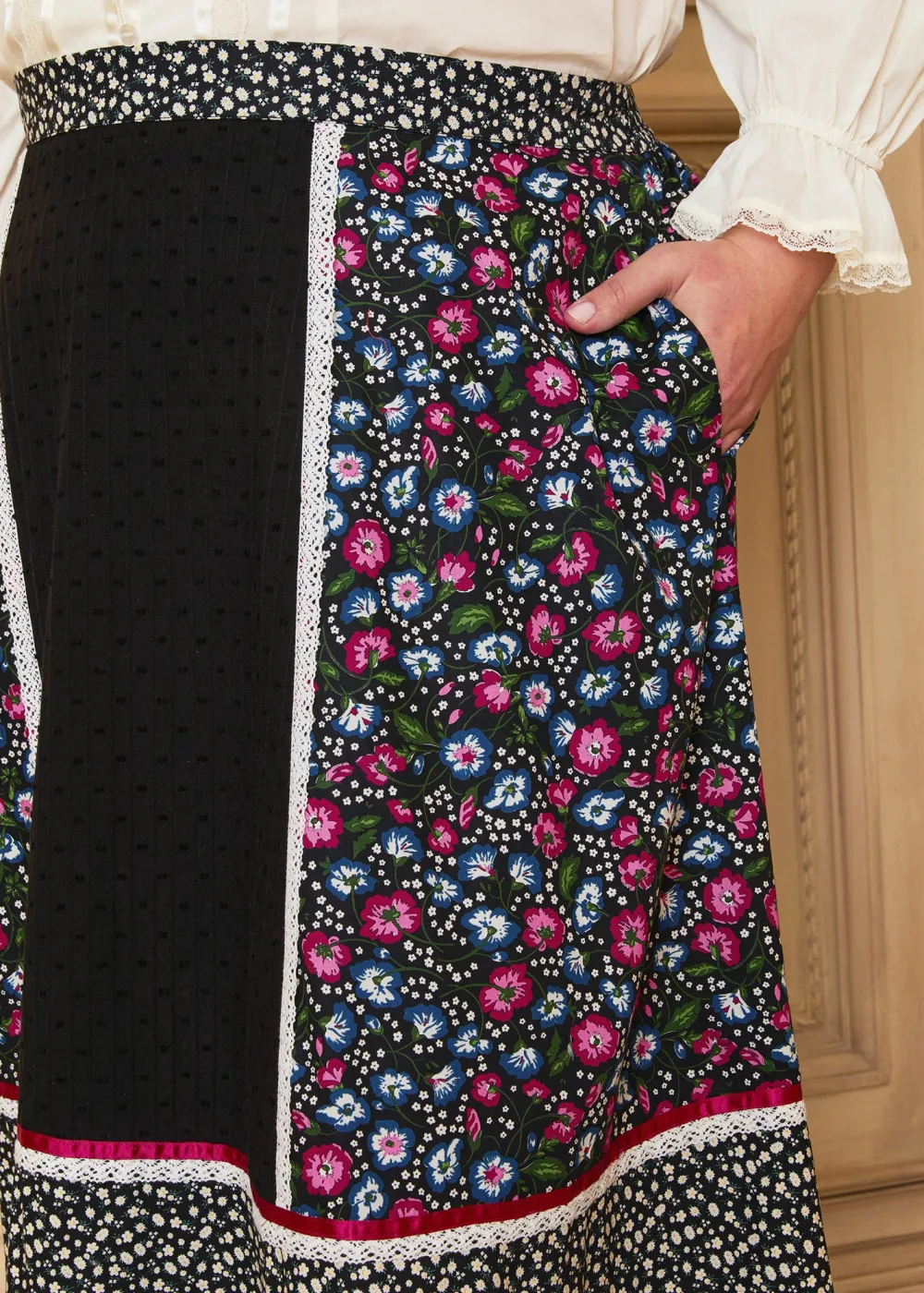 ModCloth x Gunne Sax GUNNE SAX for ModCloth Melissa Maxi Skirt Enchanting Bloom Hot